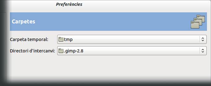 Preferències de les carpetes
