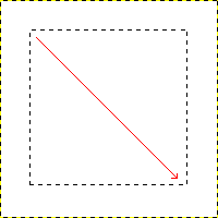 Creació d'una selecció rectangular