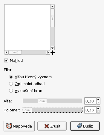 „NL Filter“ options