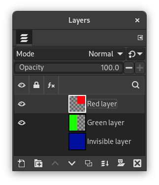 „Merge visible layers“ example