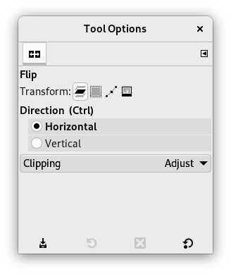 Tool Options Dialog