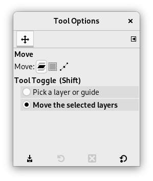 Move Tool options