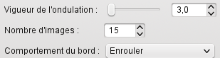 Options du filtre« Ondulation ».