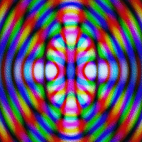 Deux exemples de rendus obtenus avec le filtre diffraction.