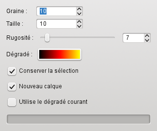 Options de « Lave »