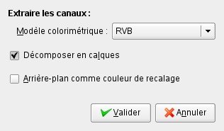 Options de la commande « Décomposer »