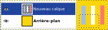 Applying « Subtract Alpha from Selection »