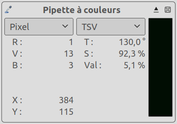 Color Picker Information Window