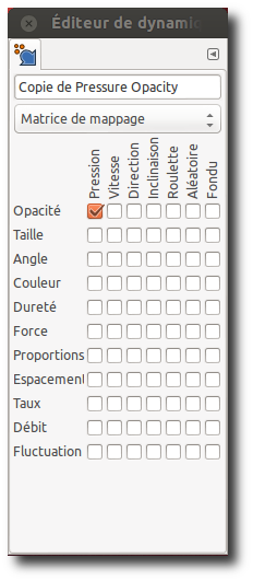 Paint Dynamics Editor dialog