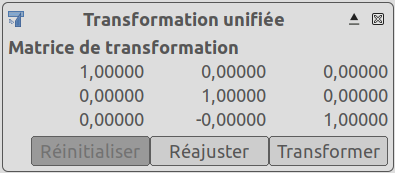 The Unified Transform adjustment dialog