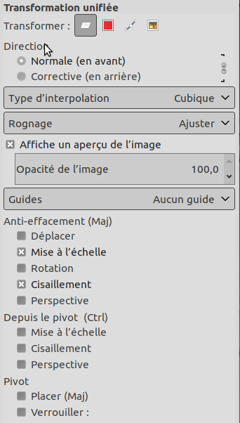 Outil Transformation unifiée