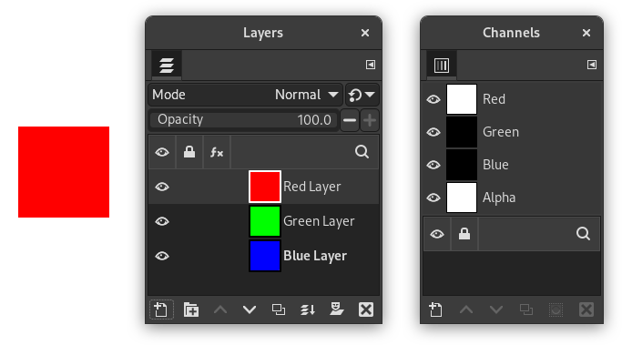 Alpha channel example: Basic image