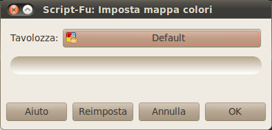 La finestra «Imposta la mappa colori»