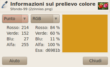 Color Picker Information Window