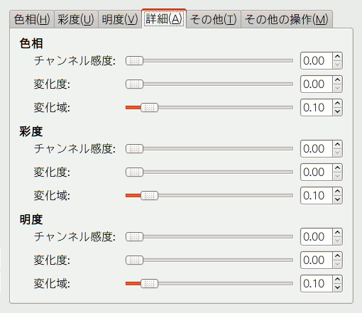 詳細タブ