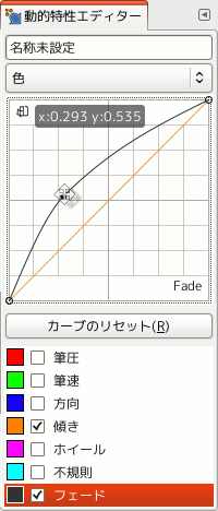 詳細設定カーブ