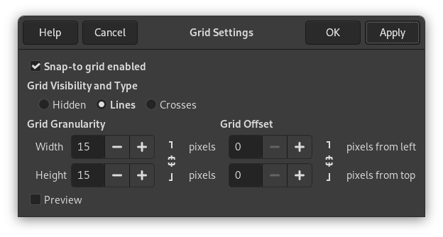 Grid options