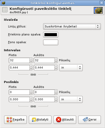 The „Configure Grid“ dialog