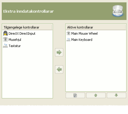 Input Controllers Preferences