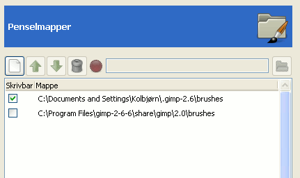 Brush Folders Preferences