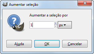 A caixa de diálogo“Aumentar seleção”