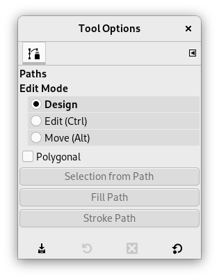 Tool Options Dialog