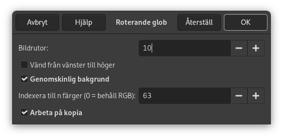 Alternativ för ”Roterande glob”