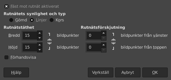 Grid options