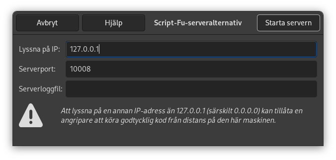 Script-Fu-serveralternativ