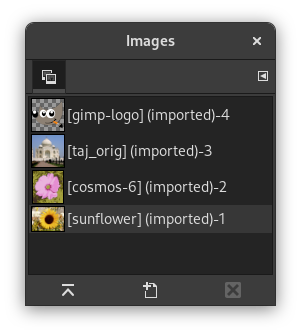 The Images dialog