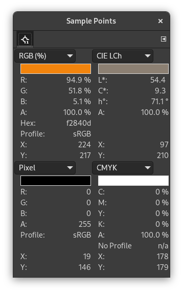 Sample points dialog