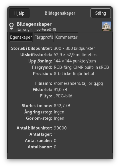 Dialogrutan ”Bildegenskaper”