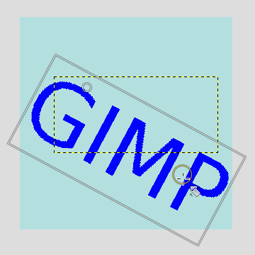 Eksempel på 2 håndtag (Rotation og skalering)