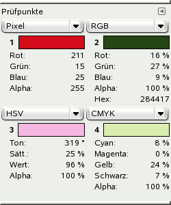 Ansicht des Prüfpunktedialogs