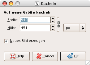 Eigenschaften des Filters „Kacheln“