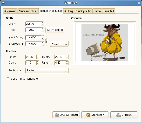 Der Dialog »Drucken«
