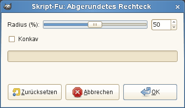 Dialogfenster »Abgerundetes Rechteck«