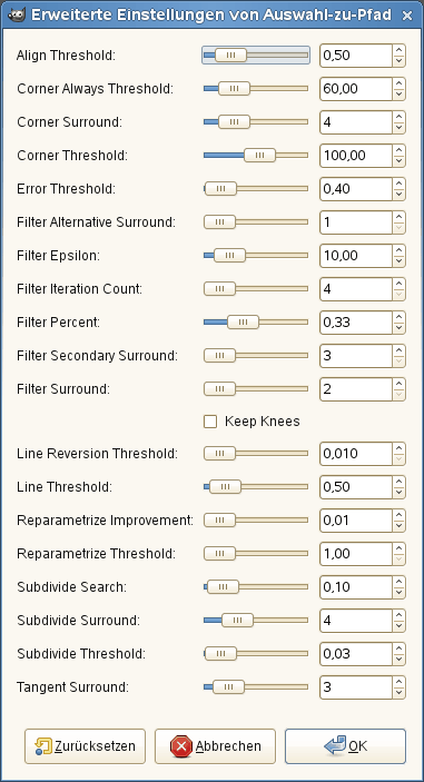 Der Dialog »Erweiterte Auswahl«