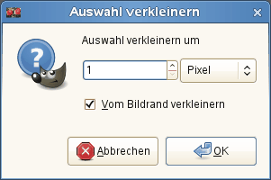 Das Dialogfenster »Auswahl verkleinern«