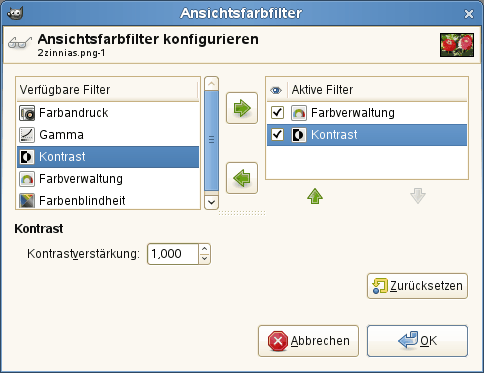 Das Kontrast-Filter