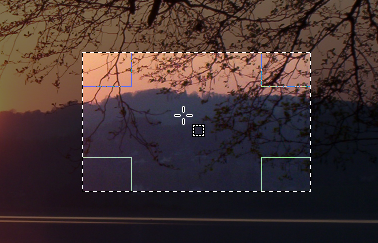 Beispiel für rechteckige Auswahl.