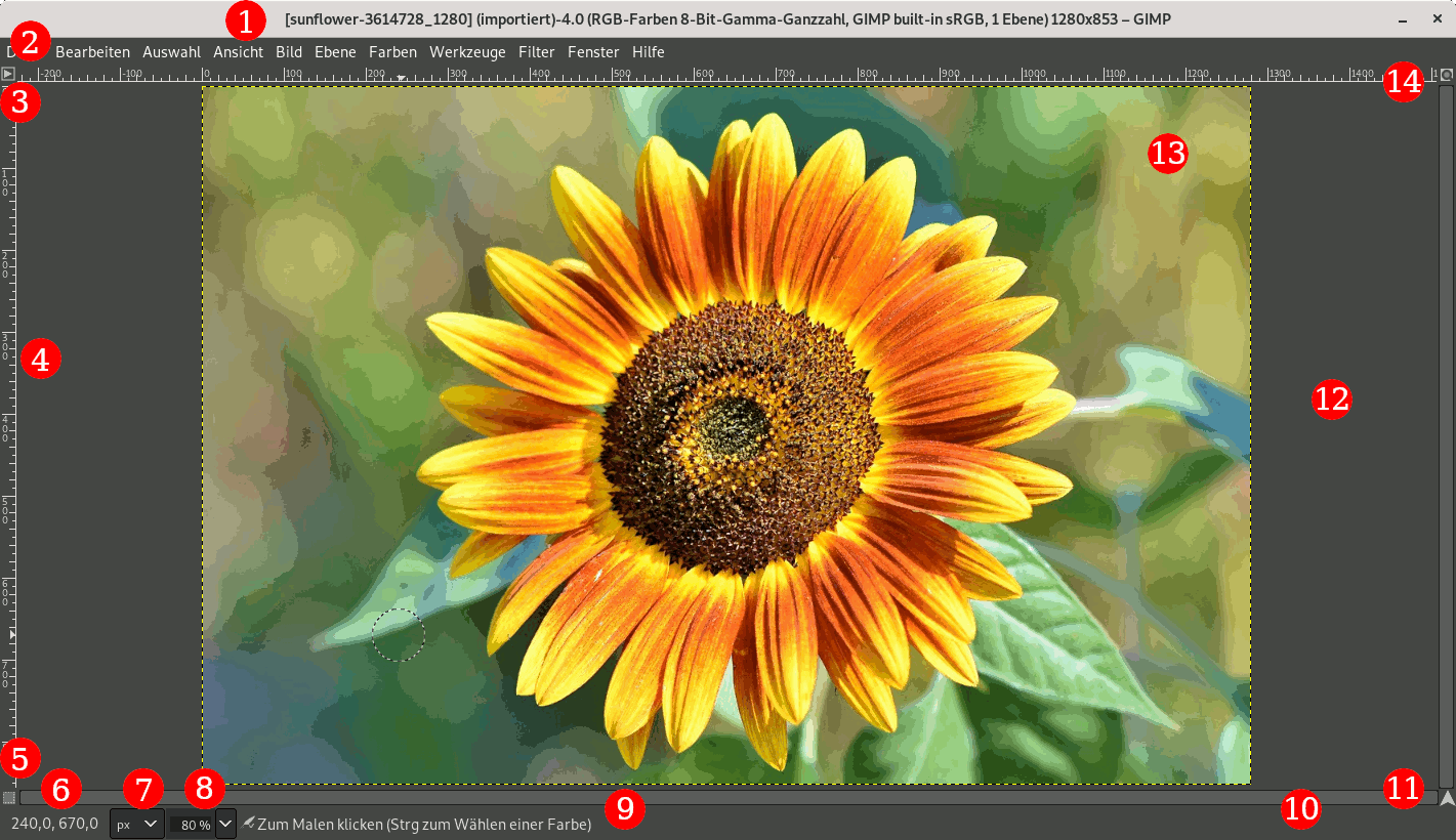 Das Bildfenster im Mehrfachfenster-Modus