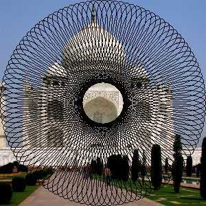 Παράδειγμα για το φίλτρο «σπειρογράφημα gimp»