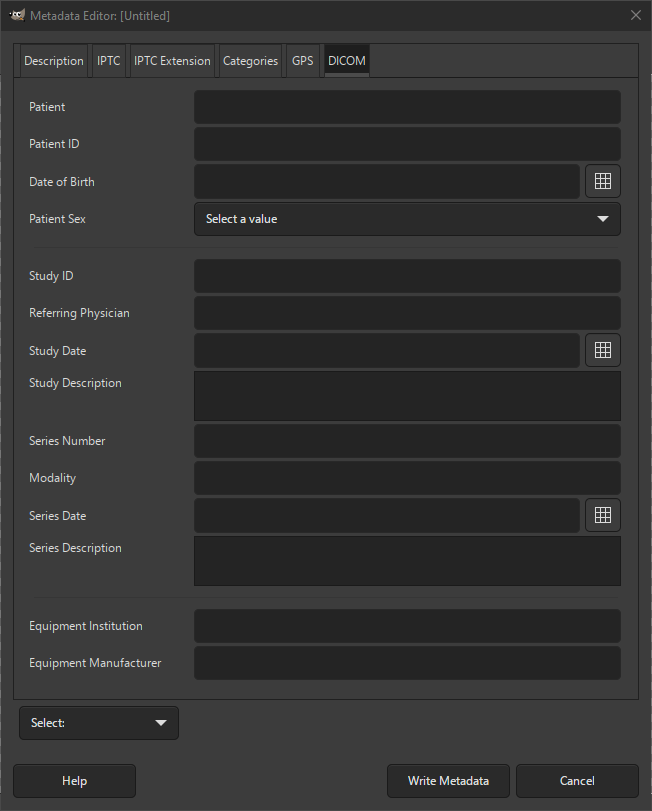 Καρτέλα DICOM