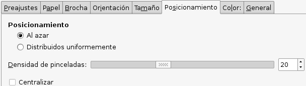 Opciones de la pestaña “Posicionamiento”
