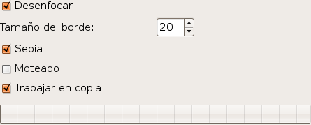 Opciones de “Foto antigua”