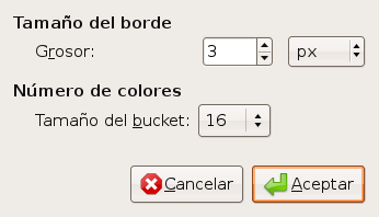 Options of the “Border Average” filter