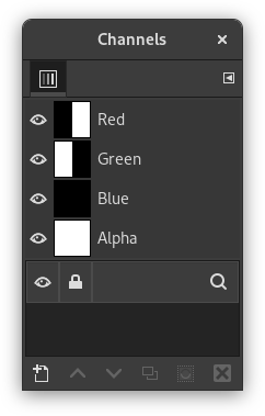 Alpha channel example: One transparent layer