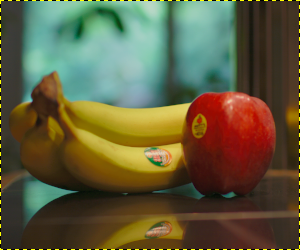 Esempio di confronto dei colori dopo l'assegnazione di un profilo