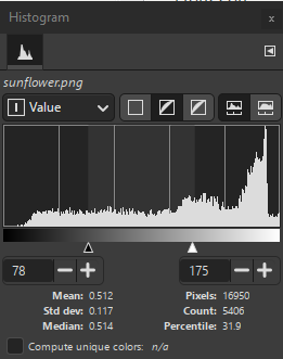 Dialog aspect after range fixing.